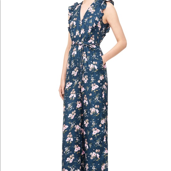 Rebecca Taylor Blue Floral Jumpsuit - Picture 8 of 13